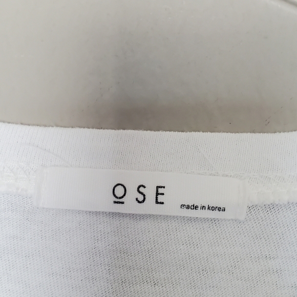 OSE Asymmetrical Open Cross-Over Front Short Sleeve Lagenlook Women's Top - Picture 1 of 6